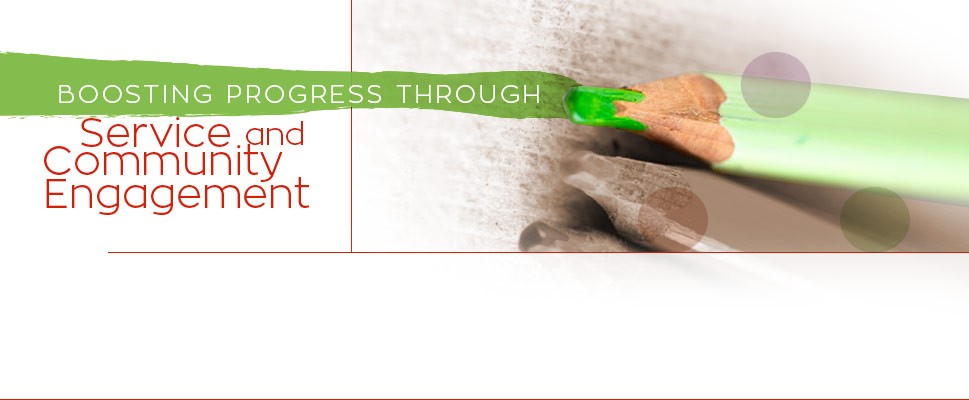 Boosting Progress through Service and Community Engagement