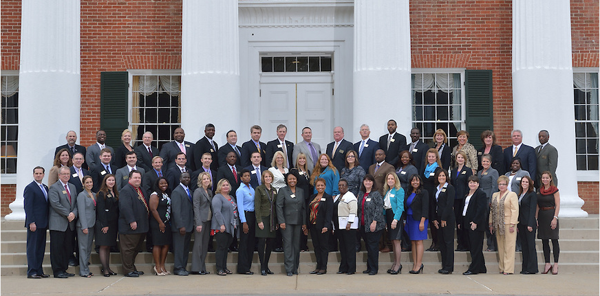 Members of Delta Leadership Institute’s Executive Academy convene on the University of Mississippi campus.