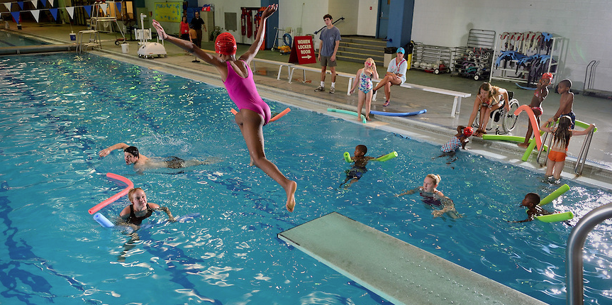 Horizons students swim at the University of Mississippi Turner Center.